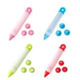 thumbnail image 2 of SNGMN 4 Set Icing Piping Pen Nozzle for Cake Decorating, Flexible Frosting Doodle Tool with 16 Tips, Easy Cream Applicator for Desserts and Pastries – Blue, Green, Red (5.7x0.9 inches), 2 of 9