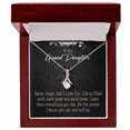 thumbnail image 4 of To My Granddaughter Always be Safe Alluring Ribbon Necklace Message Card, 4 of 20