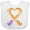 AA-White, variant on Inktastic Fire Heart Dragons Boys or Girls Baby Bib