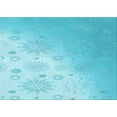thumbnail image 1 of Ahgly Company Machine Washable Indoor Rectangle Transitional Bright Turquoise Blue Area Rugs, 8' x 10', 1 of 7