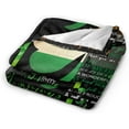 thumbnail image 6 of St. Patrick''s Day Shamrock Throw Blankets Soft Plush Fleece Blanket for Bed Couch Car 60"X50", 6 of 6