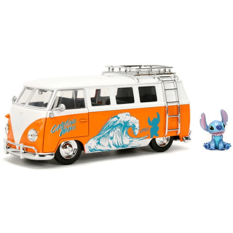 Jada Toys, 1:24 HWR VW Bus w/Stitch, Model 1:24 Scale, Diecast