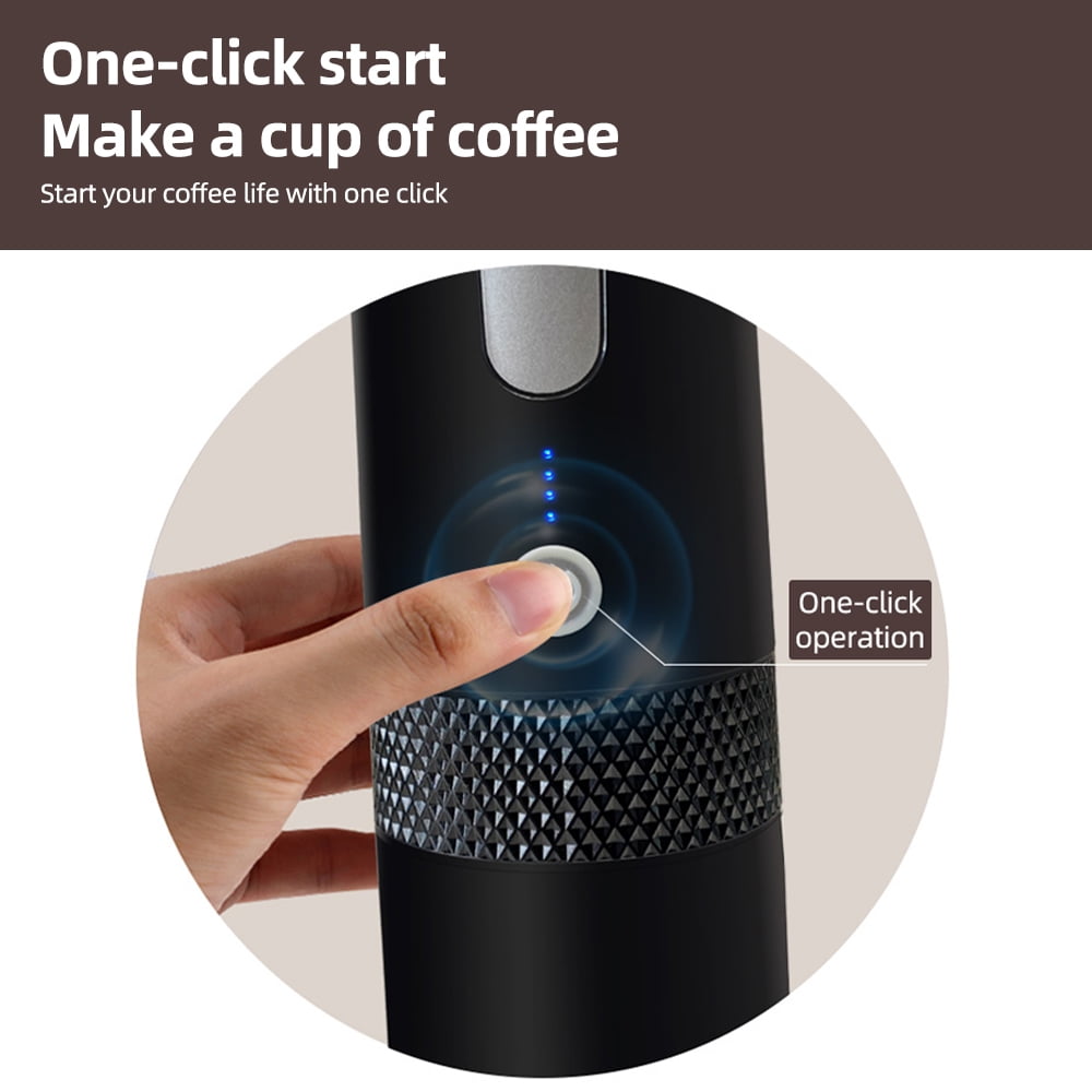 Coffee Machine,Coffee Maker With 6oz Serve Coffee Serve Coffee Maker With Battery Car Portable Espresso Coffee 1200mah Battery Brew And Bin 1200mah Coffee And Bin Brew Car Office