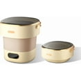 thumbnail image 4 of Historyli Portable Washer, 13L, with 3 Cleaning Modes, Mini Washing Machine, Beige, 4 of 7