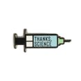 thumbnail image 3 of CAROOTU Thanks Science Vaccine Syringe Mini Pin Badge Support Gift Hard Enamel Lapel Pin 1.1" for Bag Jacket, 3 of 7