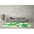 thumbnail image 3 of Ahgly Company Indoor Round Abstract Emerald Green Modern Area Rugs, 5' Round, 3 of 4