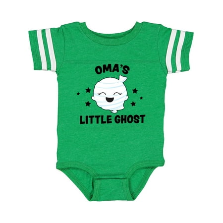 

Inktastic Cute Oma s Little Ghost with Stars Gift Baby Girl Bodysuit