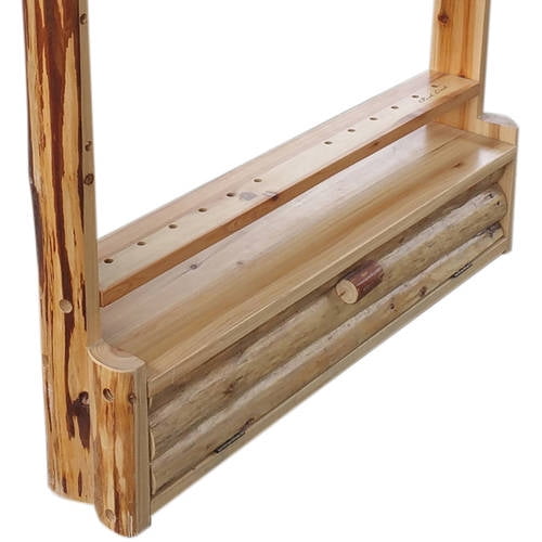 Rush Creek Creations Rustic Pine 2 Bow 12 Arrow Wall Storage Rack