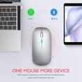 thumbnail image 4 of Mouse Inalámbrico Uplayteck LED Bluetooth Recargable Silencioso, 4 of 7