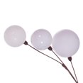 thumbnail image 4 of Vickerman 10' White Assorted Finish Branch Ball Ornament Garland., 4 of 4