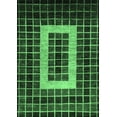 thumbnail image 1 of Ahgly Company Indoor Rectangle Abstract Emerald Green Modern Area Rugs, 2' x 5', 1 of 4