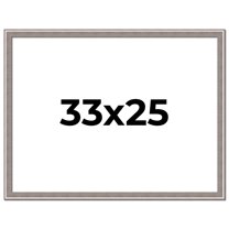 33x25 Frame Grey Real Wood Picture Frame Width 1.25 inches | Interior Frame Depth 0.5 inches | Hans