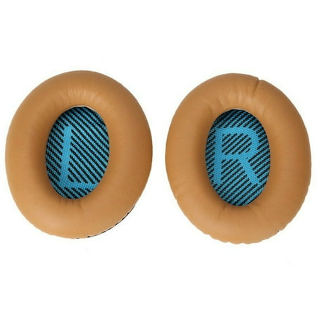 Replacement Ear Pads Cushions for Boses QuietComfort 35 QC35 II QC25 QC15 AE2 Gold+BLue (Bose Qc15 Best Price)