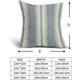 thumbnail image 2 of Blue Pillow Covers 18x18 Set of 2 Gray Grey Dot Print Striped Decorative Outdoor Pillowcases Boho Rustic Farmhouse Decorative Throw Cushion Case Decor for Couch Sofa Bed, 2 of 6