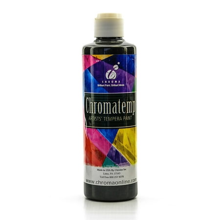 UPC: 0804551957970 | ChromaTemp Pearlescent Tempera Paint black  250 ml (pack of 4)