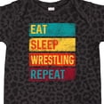 thumbnail image 4 of Inktastic Eat Sleep Wrestling Repeat Boys or Girls Baby Bodysuit, 4 of 5