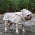 thumbnail image 1 of Chubasquero para perros, chaqueta de lluvia ajustable para mascotas con capucha, chaqueta impermeable transparente para perros, poncho de Eva para perros pequeños y medianos, 1 of 4