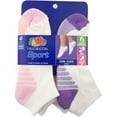 thumbnail image 2 of Women's Sport Low Cut Sock with Colored Stripe 6 Pairs, 2 of 2