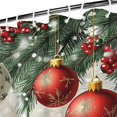 thumbnail image 3 of Christmas Shower Curtain,Welcome Christmas Snowflake Bathroom Curtain Elegant Bathroom Curtains for Apartment Bathroom Decor Christmas, 3 of 5