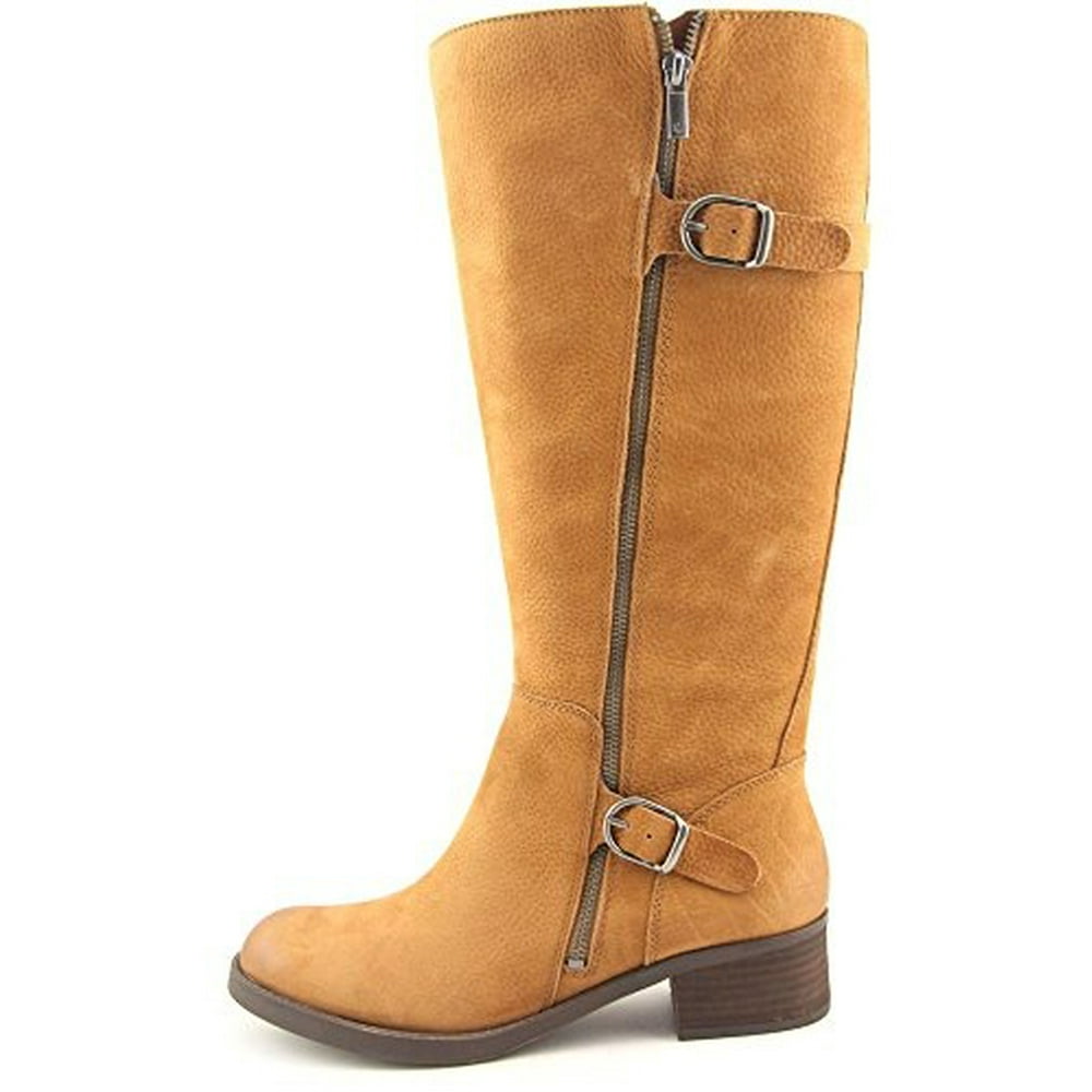 Lucky Brand - Lucky Brand Women's Hoxy Wide Calf Leather Knee High Riding Boots - Walmart.com