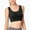 Black, variant on HWRETIE Wireless Seamless Sports Bra for Support - Fashion Womens Comfortable Breathable Vest Bra Underwears Sexy Underwears Wireless High-Support Yoga Sports Bra