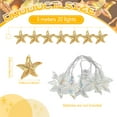 thumbnail image 2 of YUNOVA 9.84FT Battery Powered Shell String Lights - 20 LED Starfish & Seashell Fairy Lights, Ocean Theme Decor for Bedroom, Wedding, Garden Party, Beach Holiday Decorations, 2 of 8