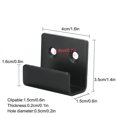 thumbnail image 3 of Ceramic Tile Hook Stainless Steel Rack Home Living Room Bedroom Kitchen Bathroom Billboard Photo Frame Display Board Holder Black L, 3 of 9