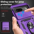 thumbnail image 5 of TECH CIRCLE for Google Pixel 9 Pro XL,Rugged Phone Case with Slide Camera Kickstand TPU Bumper Drop Proof Durable Military Grade Protective Case for Google Pixel 9 Pro XL 6.8" 2024,Purple, 5 of 9