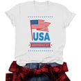 thumbnail image 6 of Womens American Flag Shirt 4th of July Shirts USA Patriotic Tee Tops, 6 of 6