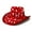 Watermelon Red, variant on Joau Plain Felt Christmas Cowboy & Cowgirl Hat Santa Claus Hat Christmas Western Cap for Christmas Cosplay Costume Accessories Xmas Party Supplies