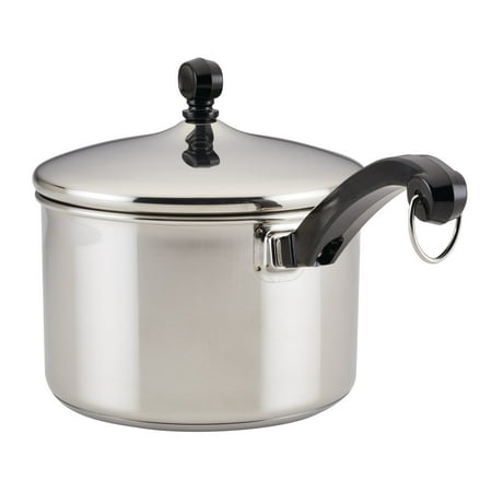 

Farberware 3-Quart Classic Series Stainless Steel Saucepan with lid Silver