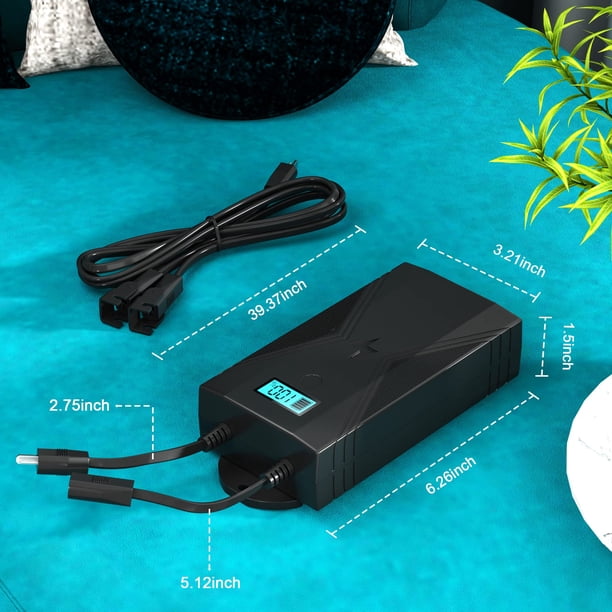 Ponkor Batterie pour Meubles Inclinables - Batterie de Fauteuil Inclinable Électrique 2500mAh Rechargeable, Batterie Universelle avec Cordon Électrique à 2 Broches pour Fauteuils Élévateurs