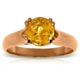 thumbnail image 2 of Galaxy Gold 14K Rose Gold Natural Citrine Ring - November Birthstone - Warmth & Prosperity - Sizes 5.5 to 11 - Fine Jewelry for Women, 2 of 3