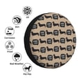 thumbnail image 4 of Sikiie Dachshund Dog Woof PVC Leather Spare Tire Wheel Cover Spare Tire Cover, for Car Truck SUV Camper Trailer Universal Fit(14-17in)-15 inch, 4 of 6