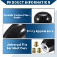 thumbnail image 6 of Unique Bargains Universal Gear Shift Knob Resin for Automatic and Manual Transmission Vehicle with 3 Adapter 1 Set, 6 of 6