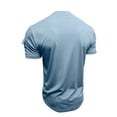 thumbnail image 6 of HUANBAI Casual T Shirt With Double Layer Neck Design Comfortable Daily Wear Basic Top, 6 of 6