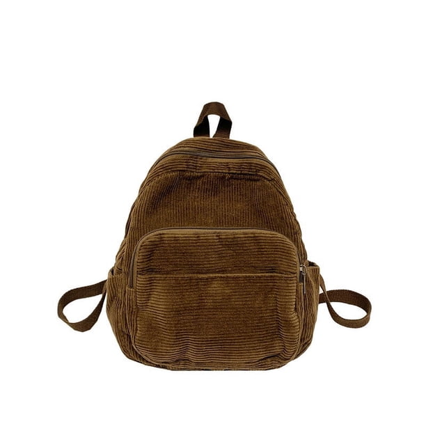 Mochila escolar de estilo japonés, mochila de pana para mujer, estilo coreano, para estudiantes de secundaria y universitarios, mochila pequeña retro sencilla para mujer