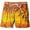 Yellow, variant on Men's 3D Hawaiian Print Beach Shorts Drawstring Print Swim Trunk Summer Casual Quick Drying Holiday Swim Short for Teen Boys