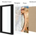 thumbnail image 2 of Vittanly 7x11 Picture Frame for Wall Mounting or Tabletop Display, Engineered Wood with Shatter Resistant Plexiglass, Photo Frames for Home Decor, Black, 1 Pack, 2 of 7