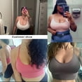 thumbnail image 4 of Uniexcosm Women Sports Bra 3 Pack Strappy Yoga Running Gym Workout Bra, 4 of 10