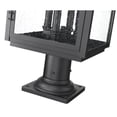 thumbnail image 6 of Z-Lite Hartwell 4 Light Outdoor Pier Mounted Fixture in Sand Black color,Aluminum frame, 6 of 8
