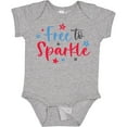 thumbnail image 3 of Inktastic 4th of July Free to Sparkle in Red White and Blue Boys or Girls Baby Bodysuit, 3 of 5