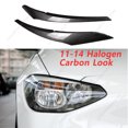 thumbnail image 3 of Para BMW F20 F21 2 piezas ABS brillante faros delanteros cejas malvadas párpados 116d 118i 120i 120d M135i M140i 2011-2019 Pre-Lci pegatinas 3D, 3 of 5