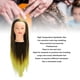 thumbnail image 4 of Cabeza de maniquí de peluquería compacta de simulación de cabeza de trenzado de cabello con pelo amarillo de tinta para peluquero, 4 of 8
