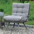 thumbnail image 3 of Furniture of America Roche Patio Chair in Gray (Set of 2), 3 of 4