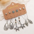 thumbnail image 3 of Pendientes Retro Turquesa Bohemios Para Mujer, Pendientes Étnicos, Joyería Vintage, Pendientes Colgantes Bohemios Para Fiestas, Vacaciones Y Uso Diario Cateissary AP006168-05, 3 of 5