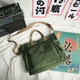 thumbnail image 4 of Bolso De Hombro Bolso de viaje de lona de compras informal Correa ajustable Simple portátil para el trabajo, 4 of 8