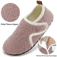 thumbnail image 3 of Ecetana Slippers for Women Fuzzy Slippers Warm Slip On House Sock Shoes with Hook Loop, 3 of 6