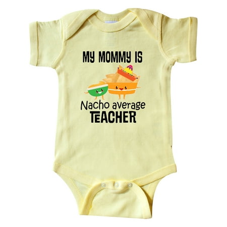 

Inktastic My Mommy is Nacho Average Teacher Gift Baby Boy or Baby Girl Bodysuit