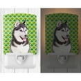 thumbnail image 2 of Caroline's Treasures KJ1196CNL St. Patrick's Day Shamrock Alaskan Malamute Ceramic Night Light, 6x4x3", multicolor, 2 of 2